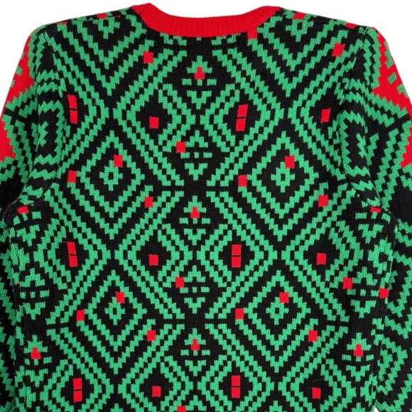 Jolly Sweaters Women's Llama Christmas Sweater Size M Sunglasses Red Collar NWOT - Picture 5 of 9